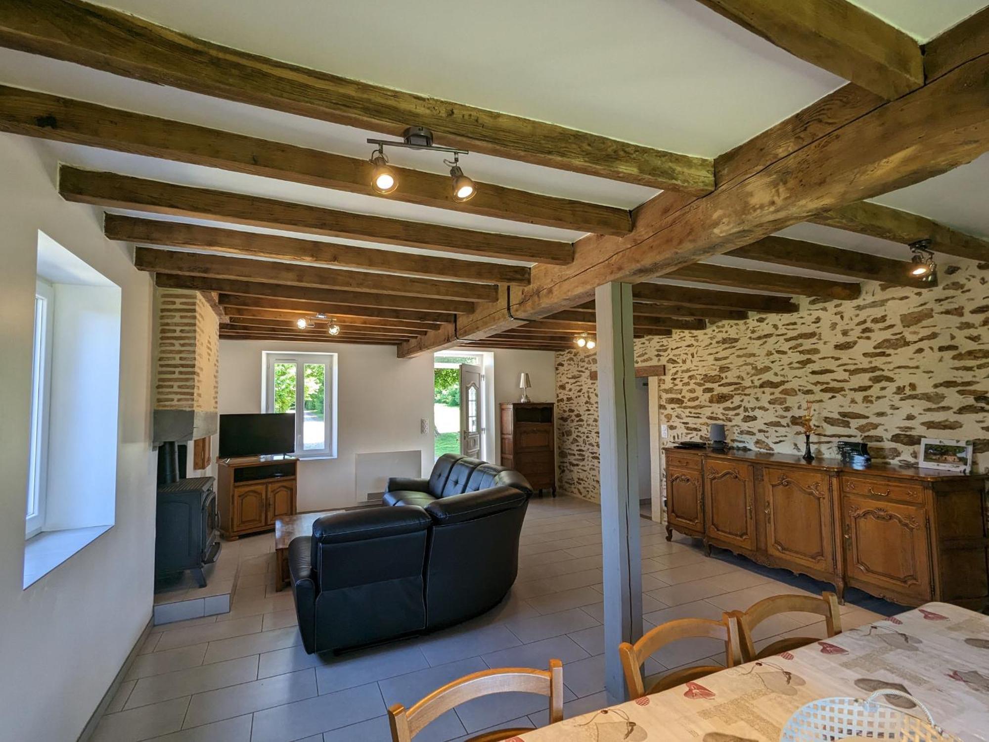 Villa Grande Ferme Renovee Avec Jardin Et Loisirs A Proximite - Fr-1-591-155 Pouligny-Notre-Dame Exterior foto